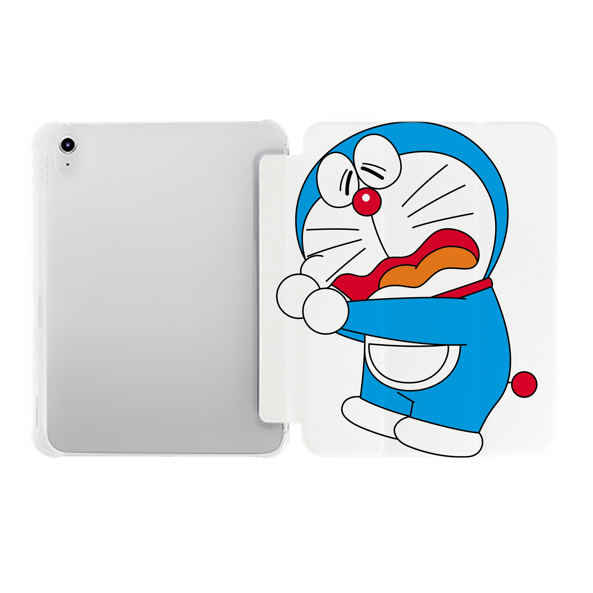 （画像用） ドラえもん Doraemon IPad ケース ペン収納付き 三つ折りスタンド PUレザー×シリコン 対応機種9.5/10.5/10.9インチ
